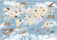 Фотообои Citydecor Детская Карта мира 81 200x140