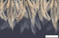 Фотообои Citydecor Пальмовые листья 400х260 бежевый-синий