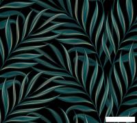 Фотообои Vimala Пальмовые листья на черном 270x300