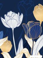 Фотообои Vimala Рисованные тюльпаны 270x200