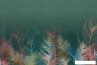Фотообои Vimala Перья на зеленом 270x400