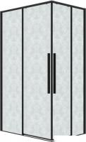 Душевой уголок Grossman Galaxy 80x80x195 300.K33.01.8080.21.02 (черный матовый/шиншилла стекло)