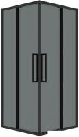 Душевой уголок Grossman Cosmo 90x90x195 300.K33.02.9090.21.10 (черный матовый/тонированное стекло)