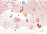 Фотообои Vimala Животные на шарах 270x400