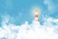 Фотообои Vimala Маяк в небе 270x400