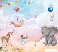 Фотообои Vimala Зверята на шариках 270x300