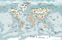 Фотообои Citydecor Детская Карта мира 341 400x260