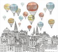 Фотообои Vimala Шары над городом 2 270x300