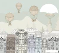 Фотообои Vimala Шары над городом 270x300