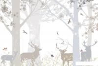Фотообои Vimala Олени среди деревьев 270x400