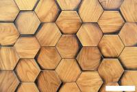 Фотообои Vimala Деревянные шестиугольники 270x400