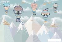 Фотообои Vimala Воздушные шары в небе 270x400