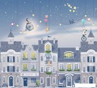 Фотообои Vimala Ночной город синий 270x300