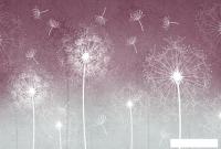 Фотообои Vimala Одуванчики на красном фоне 270x400