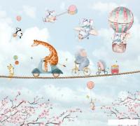 Фотообои Vimala Животные на прогулке 270x300