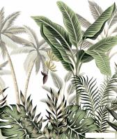 Фотообои Vimala Растительность на белом 270x200