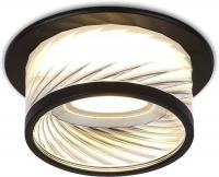 Точечный светильник Ambrella TN1252 SBK/CL (черный песок/прозрачный)