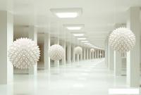 Фотообои Vimala Острые шары с колоннами 270x400