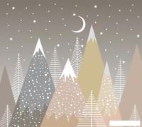 Фотообои Vimala Ночные коричневые горы 270x300