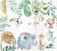 Фотообои Vimala Акварельные зверята 270x300