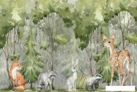 Фотообои Vimala Животные в лесу 3 270x400