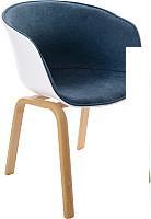 Стул с подлокотниками Mio Tesoro Итри SC-256F (темно-синий/белый)