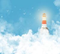 Фотообои Vimala Маяк в небе 270x300