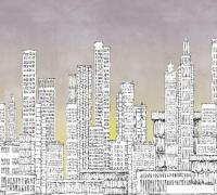 Фотообои Vimala Рисованный город 270x300