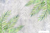 Фотообои Vimala Зеленые ветки на бетоне 270x400