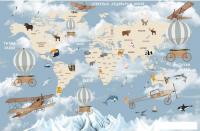Фотообои Citydecor Детская Карта мира 81 400x260