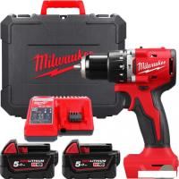 Ударная дрель-шуруповерт Milwaukee M18 M18BLPDRC-502C 4933492826 (с 2-мя АКБ 5 Ач, кейс)