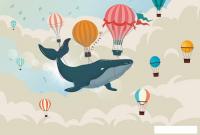 Фотообои Vimala Кит и шары 270x400