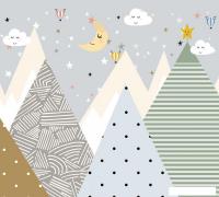 Фотообои Vimala Детские горы и месяц 270x300