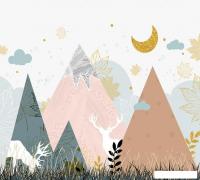 Фотообои Vimala Горы и олени 270x300