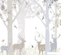 Фотообои Vimala Олени среди деревьев 270x300