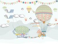 Фотообои Vimala Детские воздушные шары 270x300