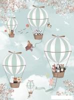 Фотообои Vimala Зверята на шарах 270x200