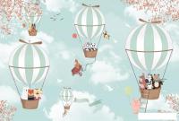 Фотообои Vimala Зверята на шарах 270x400