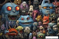 Фотообои ФабрикаФресок Стильные Креативные Монстры 954270 (400x270)