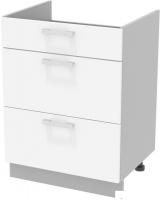 Шкаф напольный Интерлиния Компо НШ60ВП (белый платинум)