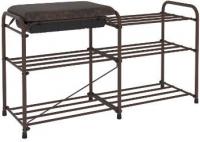 Полка для обуви ЗМИ Альфа 33 с сиденьем и ящиком ПДОА33СЯ (коричневый)