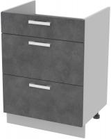 Шкаф напольный Интерлиния Компо НШ60ВП (бетон портленд)