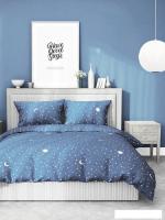 Постельное белье Samsara Звездное небо на синем фоне Дуэт 320-17 (бязь)