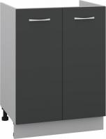 Шкаф напольный Кортекс-мебель Корнелия Лира НШ60м (антрацит)