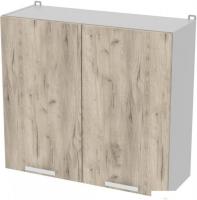 Шкаф навесной Интерлиния Компо ВШС80-720-2дв (дуб серый)