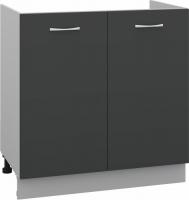 Шкаф напольный Кортекс-мебель Корнелия Лира НШ80м (антрацит)