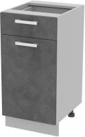 Шкаф напольный Интерлиния Компо НШ40рш1 (бетон портленд)