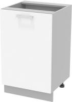 Шкаф напольный Интерлиния Компо НШ50р-1дв (белый платинум)