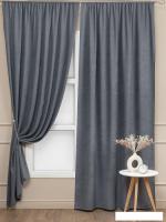 Комплект штор Amore Mio Вельвет (канвас) 207-06 150x270 90591 (графитовый)