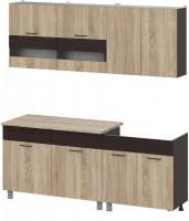 Готовая кухня Mio Tesoro Босфор 2.0 (дуб венге/дуб сонома)